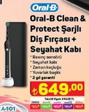 ORAL B ŞARJLI DİŞ FİRÇASI